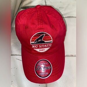 North Carolina State 1887 Unisex Red Cap authentic Zephyr 100% Cotton